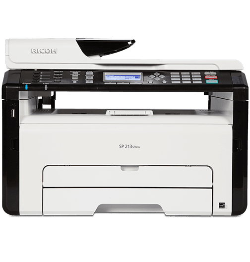 SP 213SFNw Black and White Laser Multifunction Printer