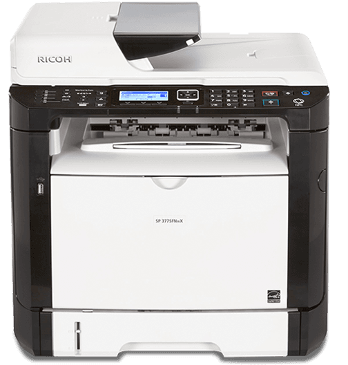 SP 377SFNwX Black and White Laser Multifunction Printer