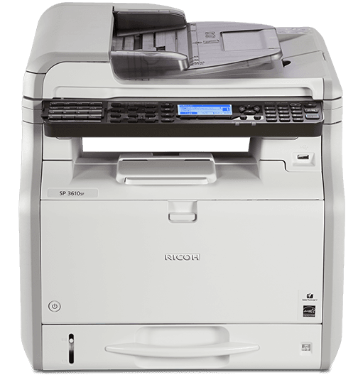 SP 3610SF Black and White Multifunction Printer