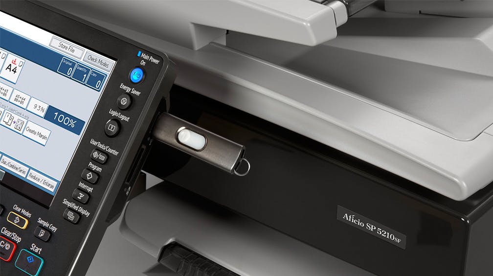 SP 5210SF Black and White Laser Multifunction Printer