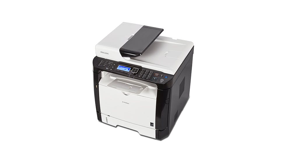 SP 377SFNwX Black and White Laser Multifunction Printer