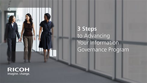 Cover of Guide: How to build an Information Governance Plan in 3 Steps