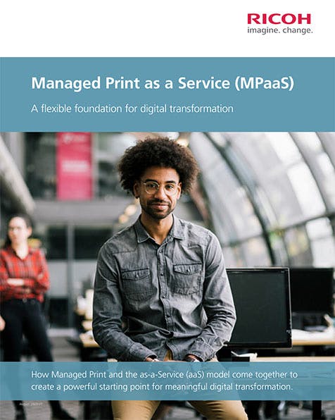 Managed Print as a Service (MPaaS) white paper cover