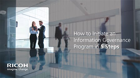 Cover of Guide: How to Initiate an Information Governance Program in 5 Steps
