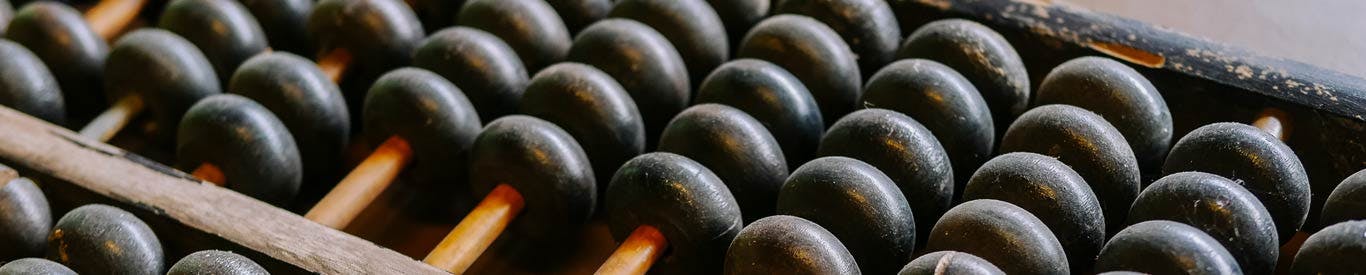 close up image of an abacus