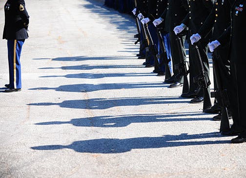 military parade lineup