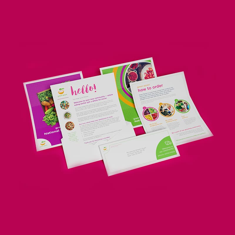 sales collateral and brochures to direct mail