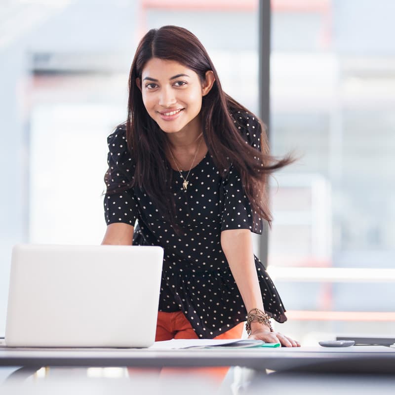 happy business woman