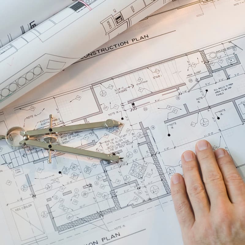 Closeup of floorplan