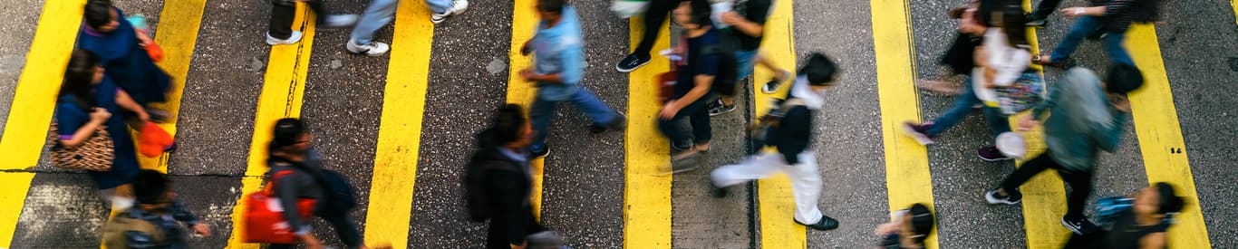 People crossing the street