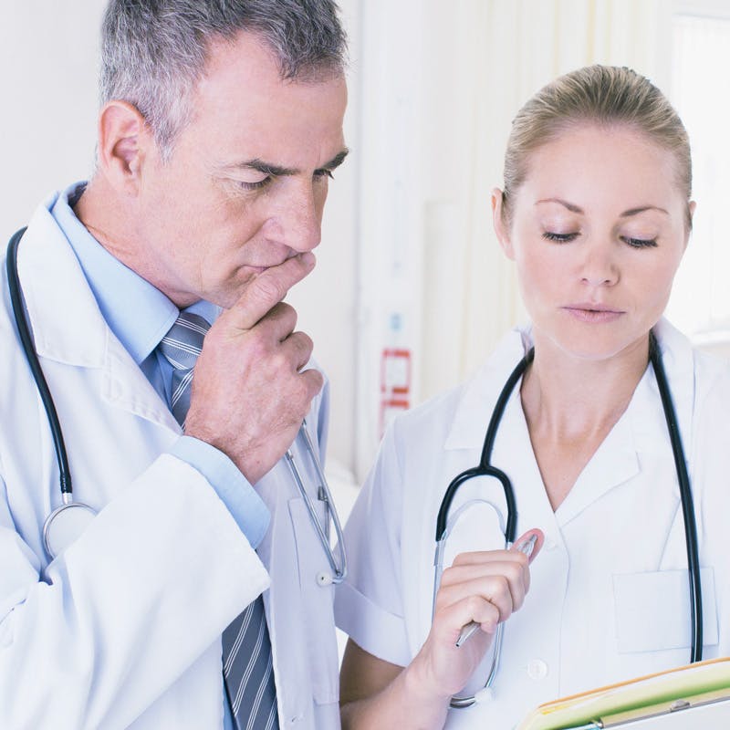 Doctor and Nurse reviewing