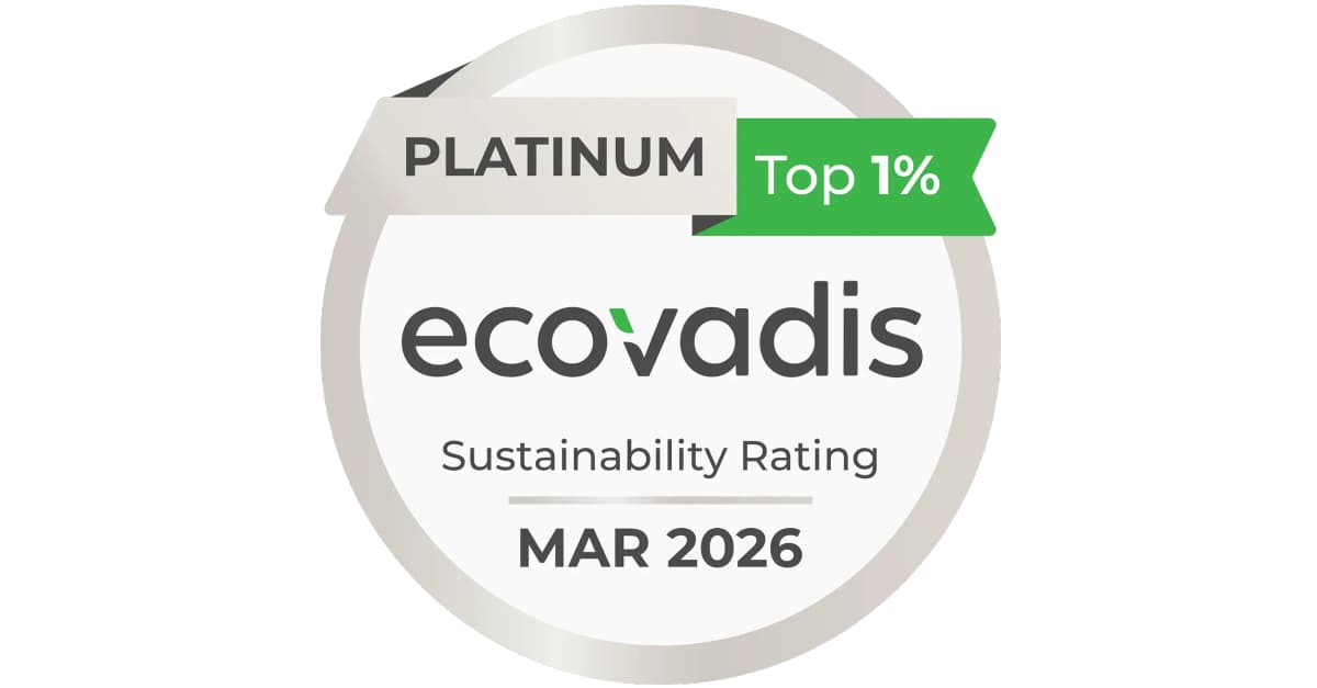 Ricoh awarded EcoVadis Platinum Rating for sustainability performance for second consecutive year