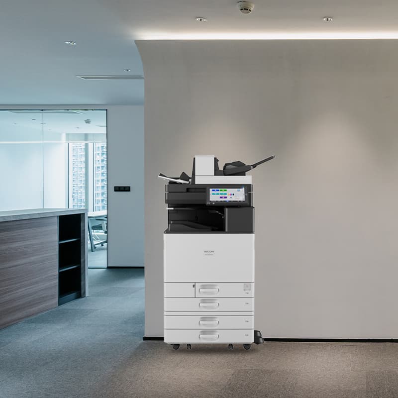 Production scanning in a powerful printer