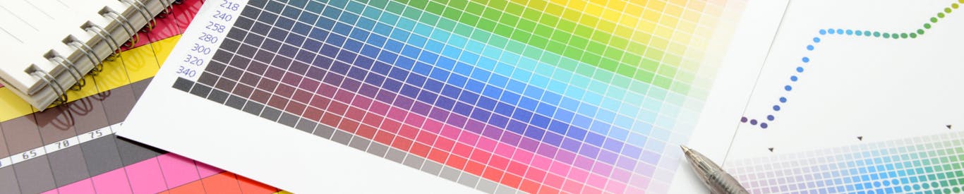 Color guide to match colors for printing.