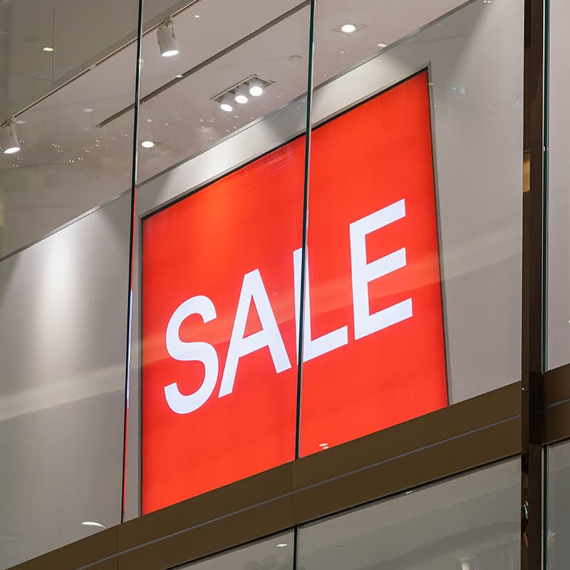 Sale signage