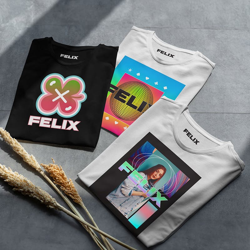 Examples of printed graphic t-shirts