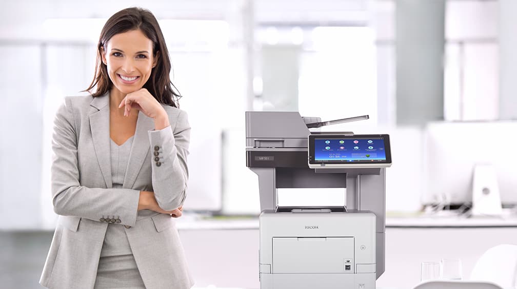 Mp501 Multifunction B&W Laser Printer with Smart Panel | MP 501SPF | Ricoh USA