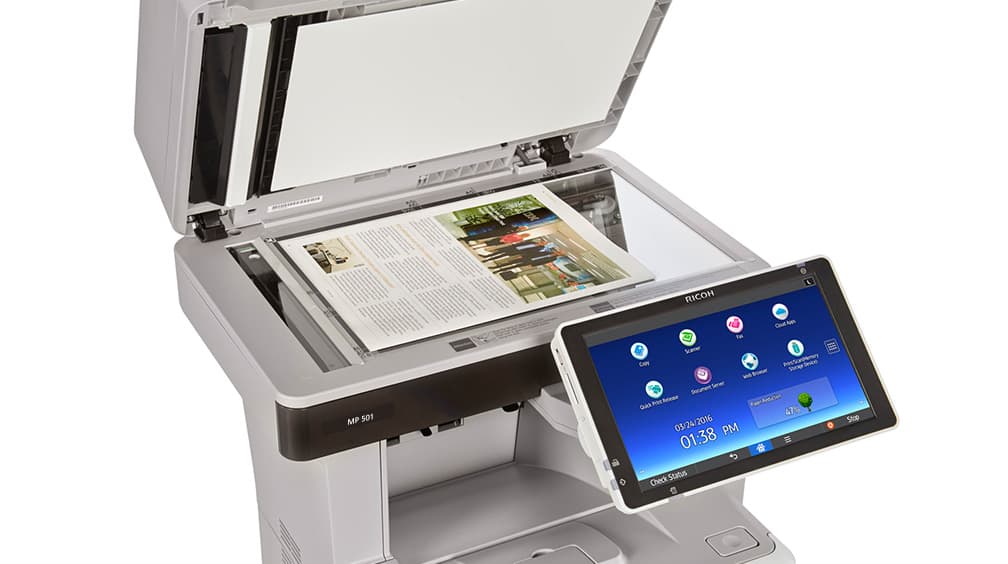 Mp501 Multifunction B&W Laser Printer with Smart Panel | MP 501SPF | Ricoh USA